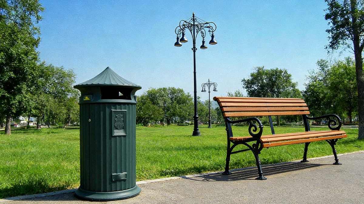 Street Furniture: Benches, Bins & Poles for Parks,Street furniture, metal bench legs
